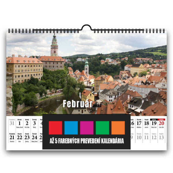 Nastenný kalendár na šírku